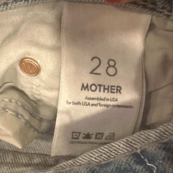 Mother Superior High Waisted Spinner Zip Chew We Bounced Jeans - Picture 7 of 11